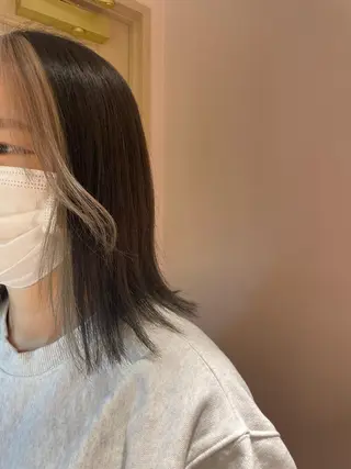 ミディアム マホ/日吉/髪質改善 /レイヤー/ガーリーのヘアスタイル