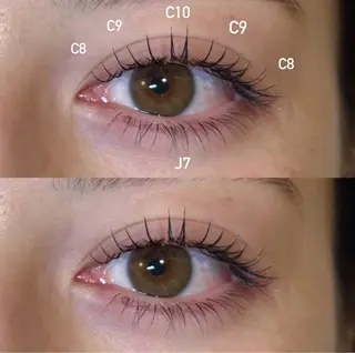 マツエク・マツパ NORA hinataのマツエク・マツパデザイン