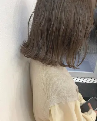 ミディアム カラー maeda yumiのヘアスタイル