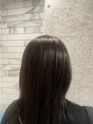 セミロング カラー パーマ ナチュラカラー🤍 表参道美容師/yuiのヘアスタイル