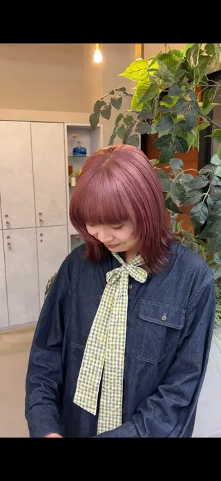 ショート カラー 🐰艶カラー🪙 美髪矯正/AYUNAのヘアスタイル