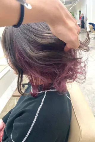 ミディアム カラー BOB🌟ハイトーン /ブリーチ/TAKUのヘアスタイル