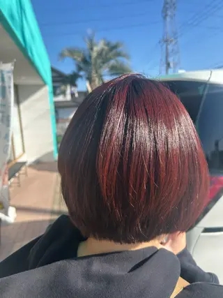 ショート カラー きらく あやののヘアスタイル
