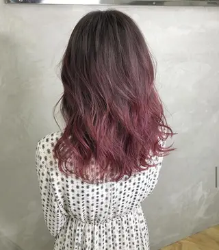 セミロング カラー ANGELICA 難波店のヘアスタイル