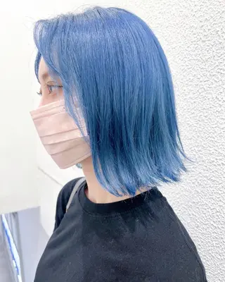 ミディアム カラー ウエモト　タク ショート/レイヤーのヘアスタイル