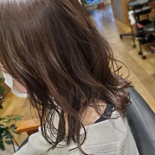 ミディアム カラー 美容しょうへいの店 四郎丸店所属・小宮山 裕理のヘアスタイル