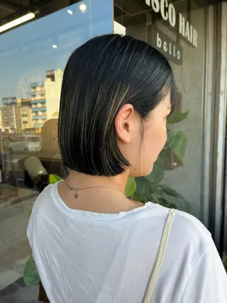 ミディアム カラー 【ショートボブ🤎】 YU-KAのヘアスタイル