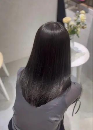 ロング カラー パーマ suzuka/透明感 カラー 美髪縮毛矯正のヘアスタイル