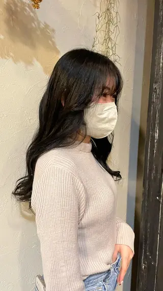 ロング カラー 水田 帆波のヘアスタイル