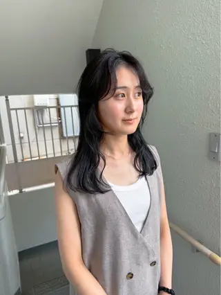 セミロング カラー 透明感似合わせカラー 🍀あかり🍀のヘアスタイル