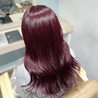 ロング ピンク・ラベンダー/ レイヤー/NANAのヘアスタイル