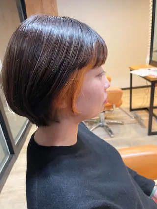 ショート カラー 髪質改善/ブリーチ 田代 龍我のヘアスタイル