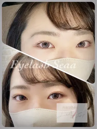 マツエク・マツパ ✨仙台南✨ベガロポリス2階❣️アイラッシュSeaa所属・アイラッシュ Seaa  おおつきのマツエク・マツパデザイン