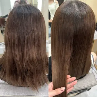 セミロング 🌜韓国/艶髪/縮毛 /kokoro🌛のヘアスタイル