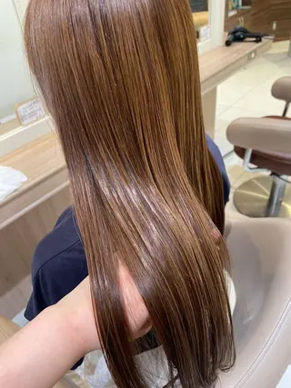 ロング カラー 韓国ヘアメイク🎀/ 縮毛矯正✨山本媛香のヘアスタイル