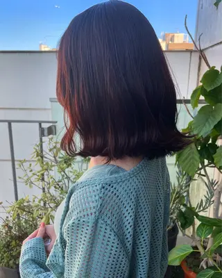 セミロング カラー 🍋髪質改善× 透明感カラー ジュリのヘアスタイル