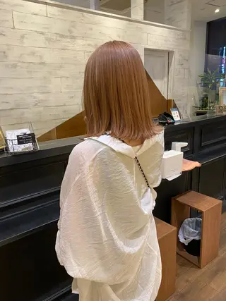 ミディアム 栗原 瑞稀のヘアスタイル