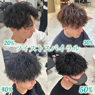 パーマ メンズ AI TOKYO  men's 横浜所属・【パーマの達人】 💎メンズ特化🔥徹のヘアスタイル
