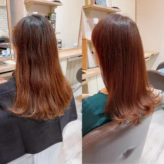セミロング カラー 清水 有実子のヘアスタイル