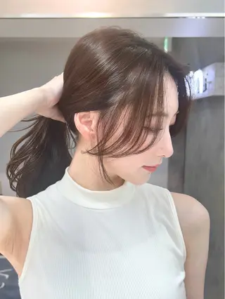 ロング レイヤー×ツヤカラー 渋谷/kougaのヘアスタイル