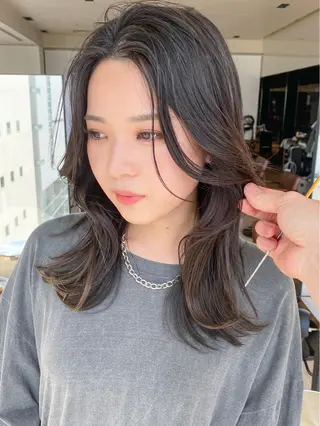 セミロング 【1日2名様限定】 AFLOAT白川雄副のヘアスタイル