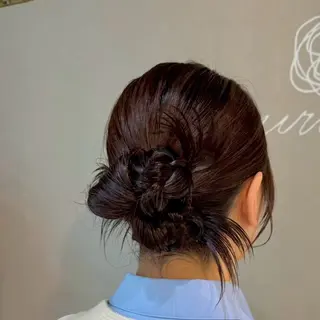 ミディアム ヘアアレンジ ヘアメイク専門サロンFelice所属・褒められヘアメイク ‎🤍みおのヘアスタイル