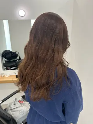 セミロング カラー ヘアセット/ワンカラ ー💐nao.のヘアスタイル