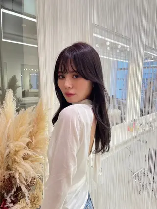 セミロング カラー Parve Mix /頓宮 稚愛🤍のヘアスタイル