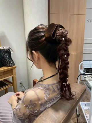 ヘアアレンジ ふわふわヘアメイク 🎀ななのヘアスタイル