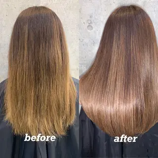 セミロング youres hair 新宿west所属・✨髪質改善特化✨ 店長　安岡朋哉のヘアスタイル