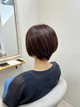ショート ショート/白髪ぼかし 君和田若菜のヘアスタイル