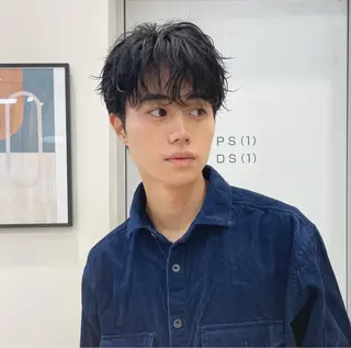 メンズ メンズカット・ パーマhanaのヘアスタイル