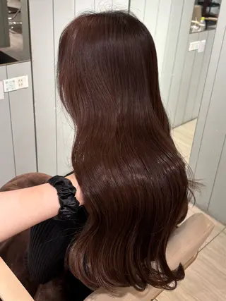 ミディアム カラー 美髪縮毛矯正/ 髪質改善/海月のヘアスタイル