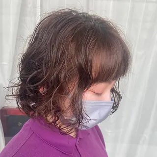 パーマ 峯 志帆のヘアスタイル