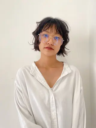 ショート パーマ HIBIKI/原宿 ハッシュカット🪄のヘアスタイル