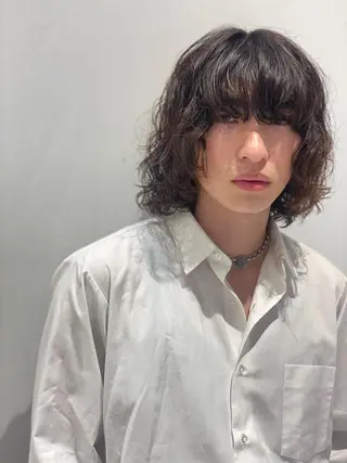 カラー メンズ YUMA/レイヤー/ 似合わせ/パーマのヘアスタイル