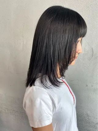 セミロング 柏 デザインカラー/ レイヤー🐣シオリのヘアスタイル