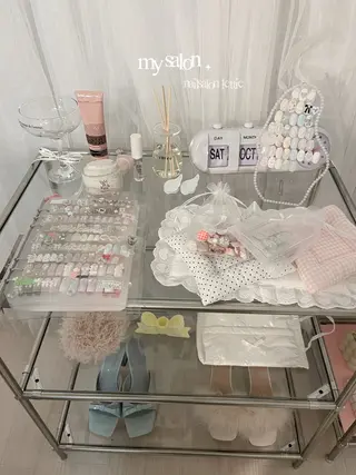 ネイル lettie🎀 京都ガーリーネイルのネイルデザイン