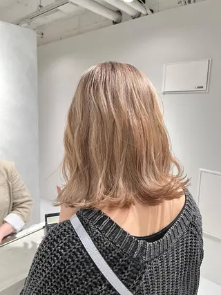 セミロング 髪質改善/レイヤー 兼折楓馬のヘアスタイル