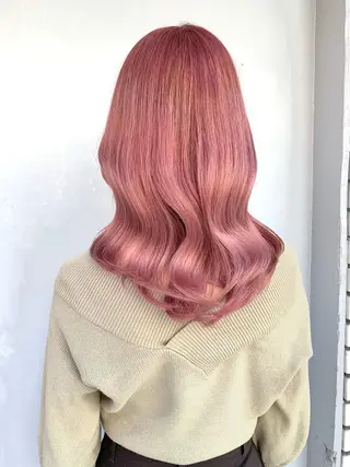 ミディアム カラー 映える顔周りカット ♥️韓国ヘア"ちぇるのヘアスタイル