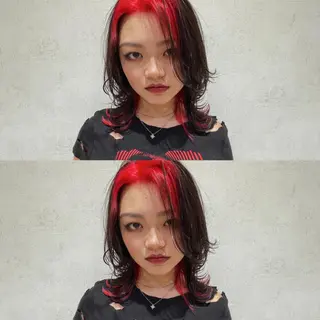 セミロング haru/レイヤー/ ウルフのヘアスタイル