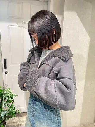 ショート カラー ナチュラル透明感🌱 小山美樹子のヘアスタイル