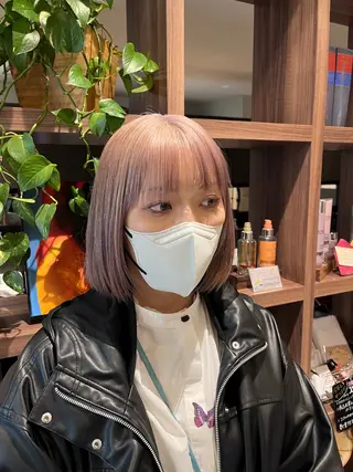 ミディアム カラー dogstar小林諒 レイヤー/パーマのヘアスタイル