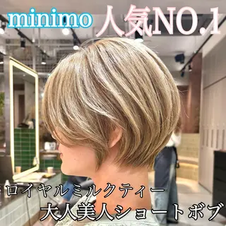 ショート 🩵縮毛矯正/ブリー チ/髪質改善/いつかのヘアスタイル