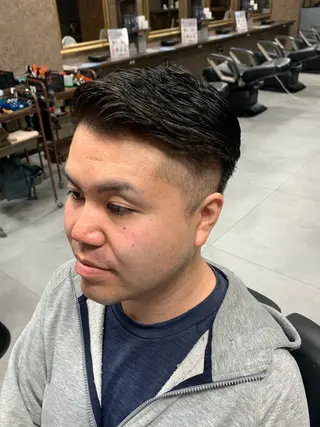 メンズ バーバーショップ涼桜新町店所属・田中大 パーマ/メンズカットのヘアスタイル