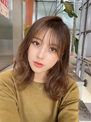 セミロング ✨心斎橋髪質改善 ボブ鈴木佑弥✨のヘアスタイル