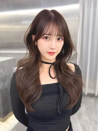 ロング カラー MAEUL luna所属・前髪顔周り/レイヤー 韓国/桔川恒のヘアスタイル