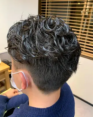 ショート パーマ メンズ LOuNICA/銀座 RYUNOSUKEのヘアスタイル