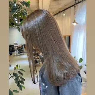 セミロング カラー ブリーチなしカラー 🌿脇黒丸 彩のヘアスタイル