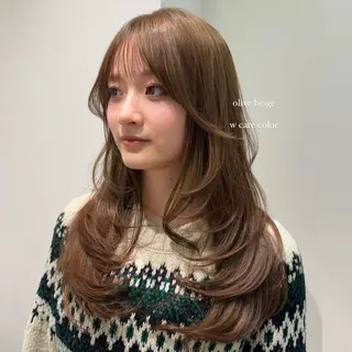 ロング 透明感🍨レイヤー ヘアセット/miyuのヘアスタイル